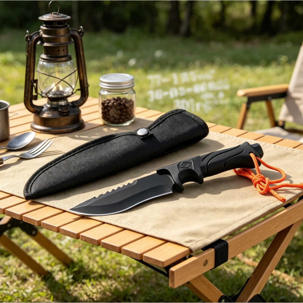Edc Carry Fixed Blade - Multifunctioneel kampeer- en survivalmes met vast