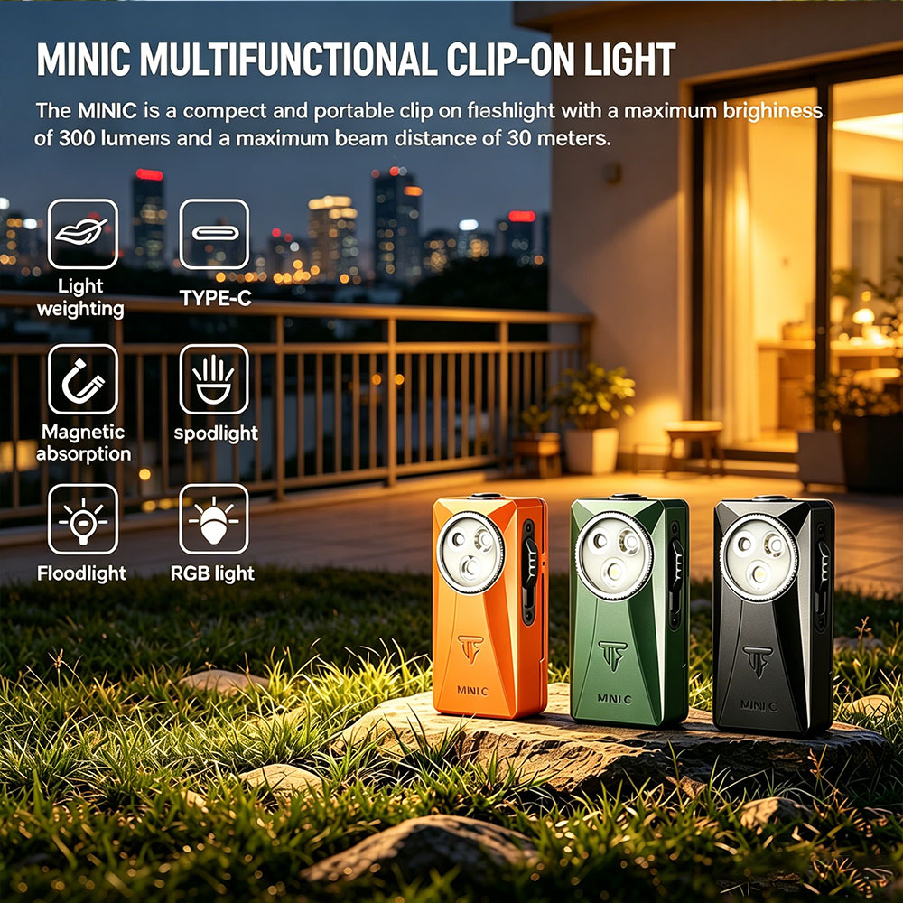 Edc Carry Flashlight - Trustfire MINIC 800 Lumen EDC Zaklamp