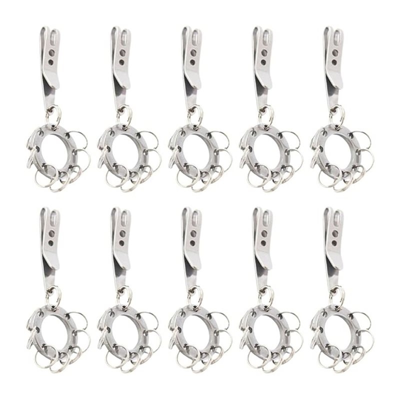 Edc Carry Flashlight - T22C multifunctionele cirkelvormige riemclip (10-pack) voor