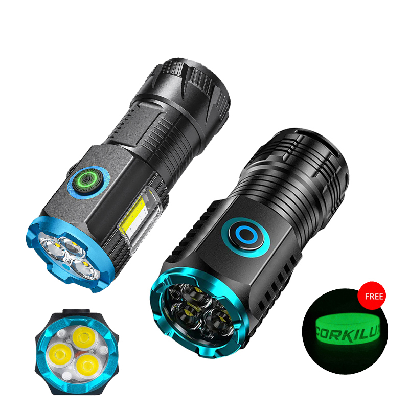 Edc Carry Flashlight - Type-C Usb Oplaadbare Pocket Mini Led