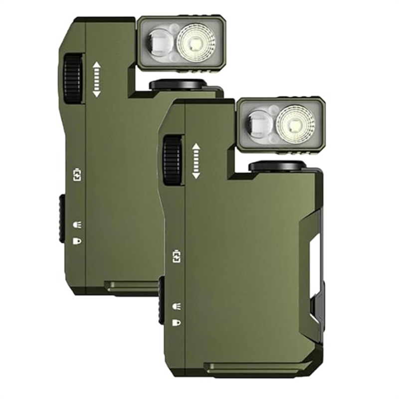 Edc Carry Flashlight - AT51-2 stuks EDC-zaklamp met 3 modi