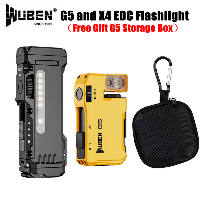 Edc Carry Flashlight - WUBEN G5 & X4 EDC Zaklamp
