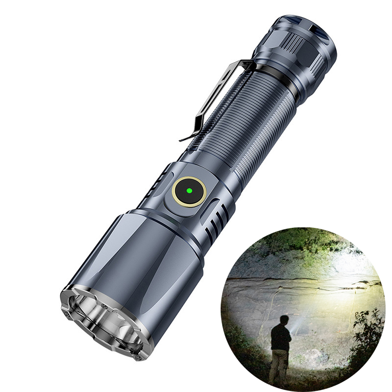 Edc Carry Flashlight - Type-C Usb Oplaadbare 21700 Batterij Draagbare