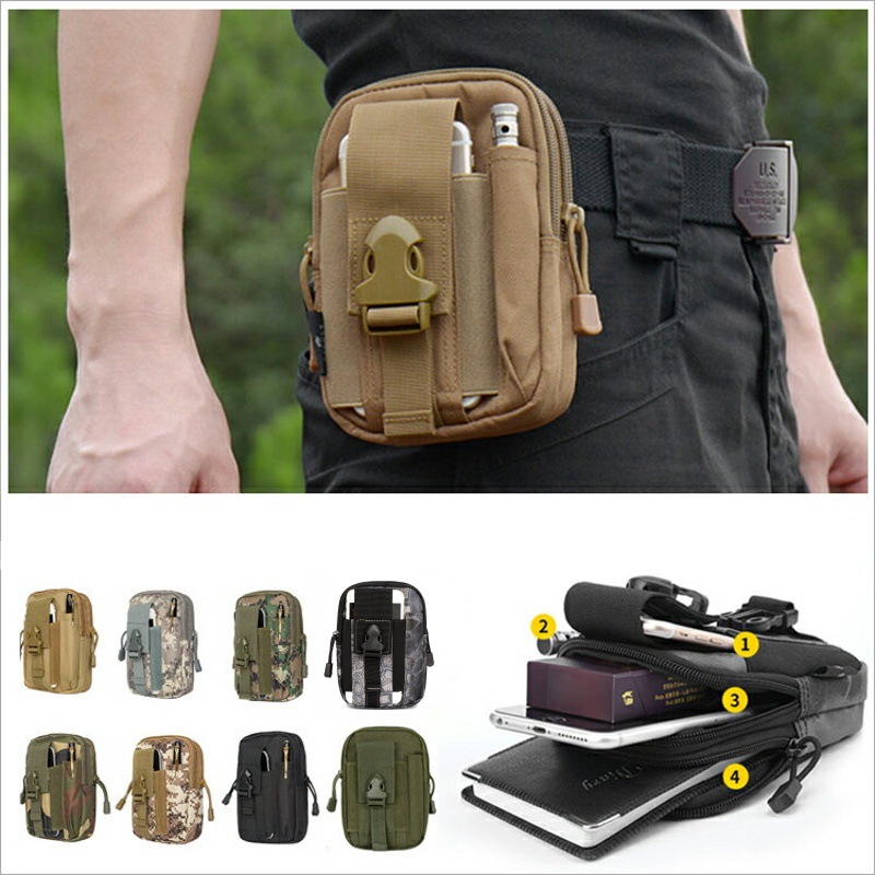 Edc Carry Kit - Kleine Molle Pouch Heuptas Telefoonhouder Outdoor