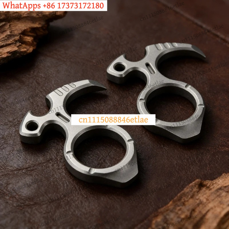 Titanium Pry Bar - Titaniumlegering Multifunctionele EDC Pry Bar Sleutelhanger