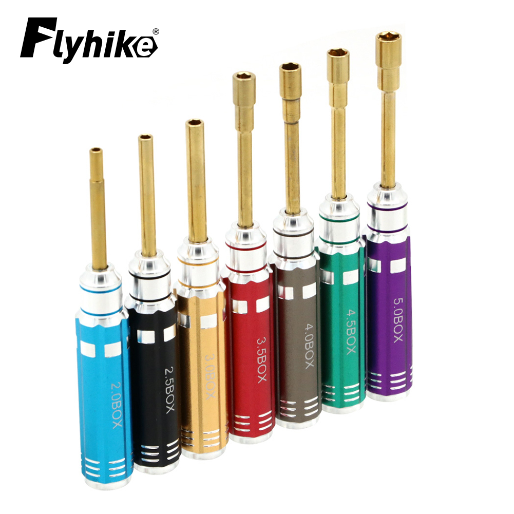 Micro Screwdriver Kit - 7PCS Korte Handvat RC Hex Schroevendraaier