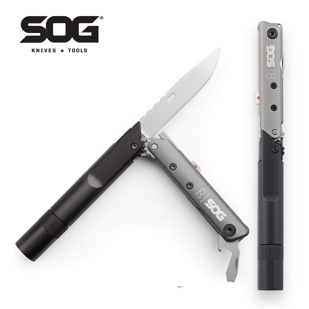 Edc Carry Flashlight - SOG BATON Q2 4-in-1 multitoolpen Klein