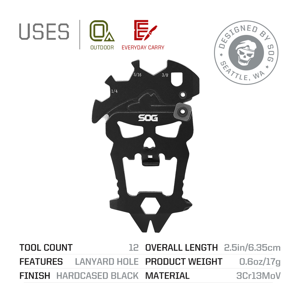 SOG 12-in-1 Multitool MacV Kle - Micro Screwdriver Kit recensie en prijs