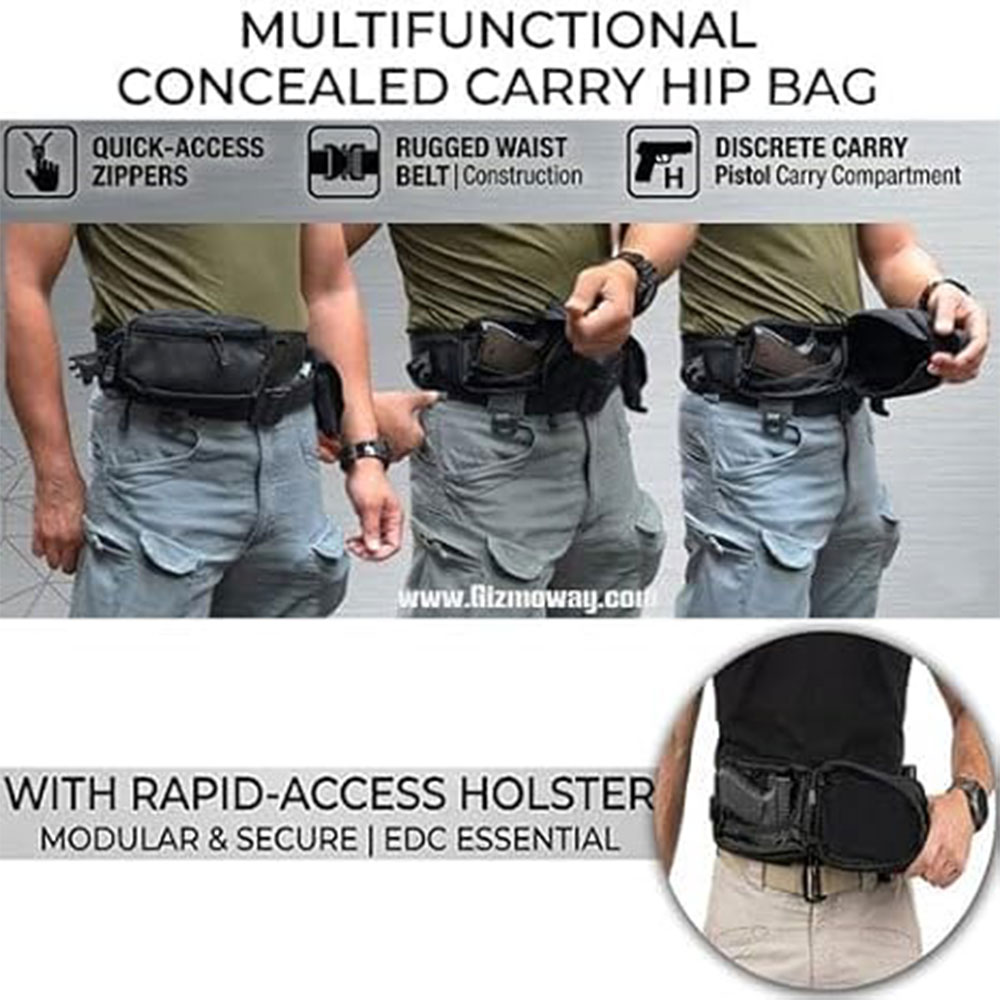 Tactische pistooltas, wapentas - Edc Concealed Carry recensie en prijs