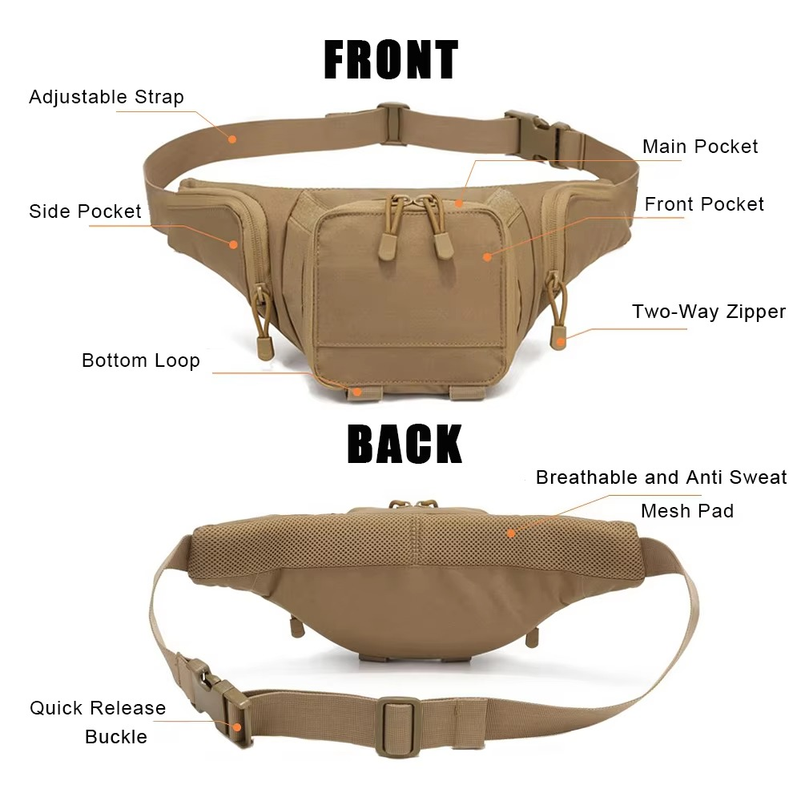 Sport heuptas voor heren, verb - Edc Carry Bag For Men recensie en prijs