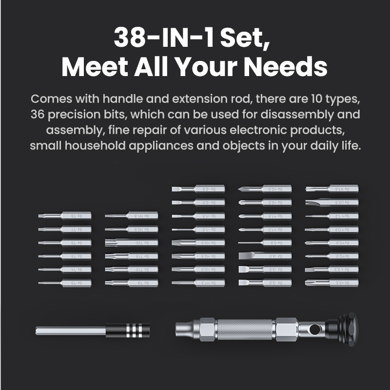 Ugreen 38-In-1 Precisieschroev - Micro Screwdriver Kit recensie en prijs