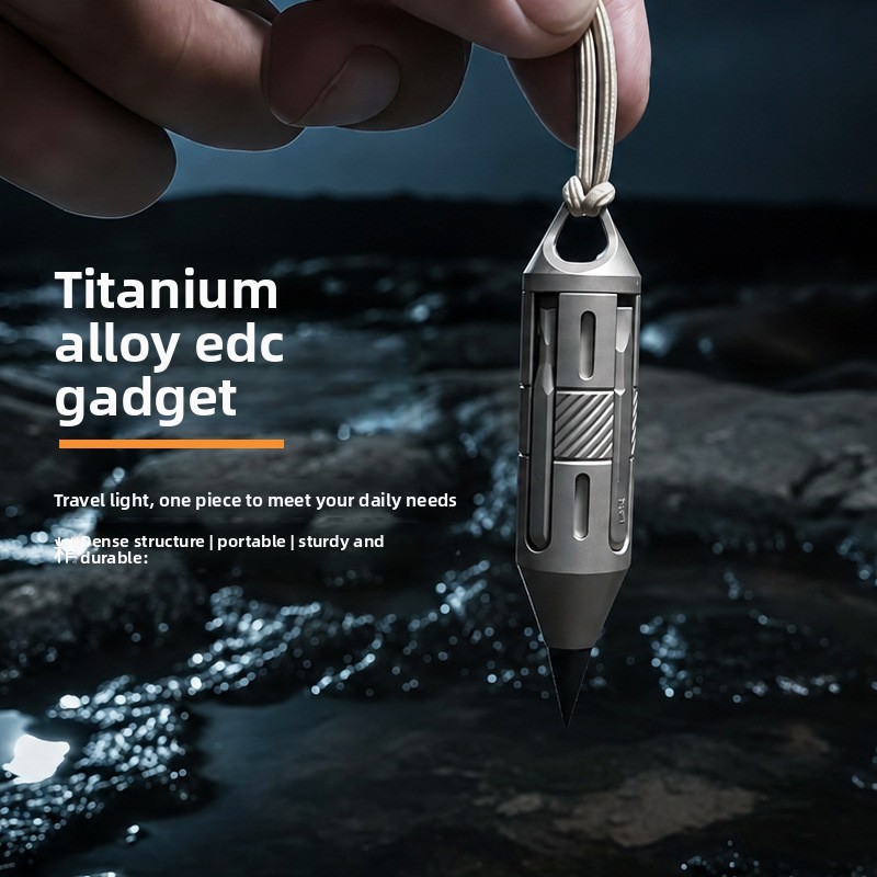 7-in-1 Titanium EDC Multitool  - Titanium Pry Bar recensie en prijs