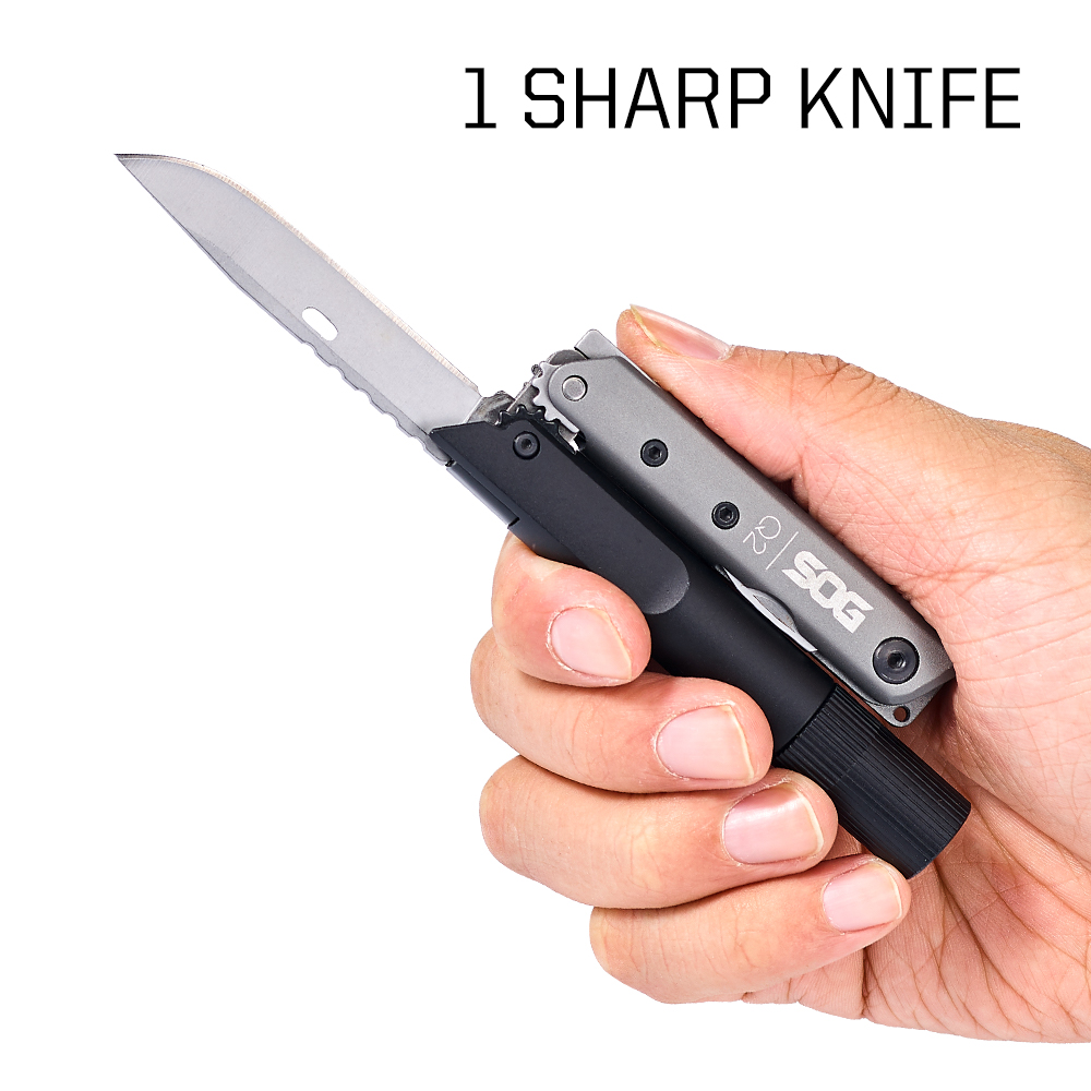 SOG BATON Q2 4-in-1 multitoolp - Edc Carry Flashlight recensie en prijs